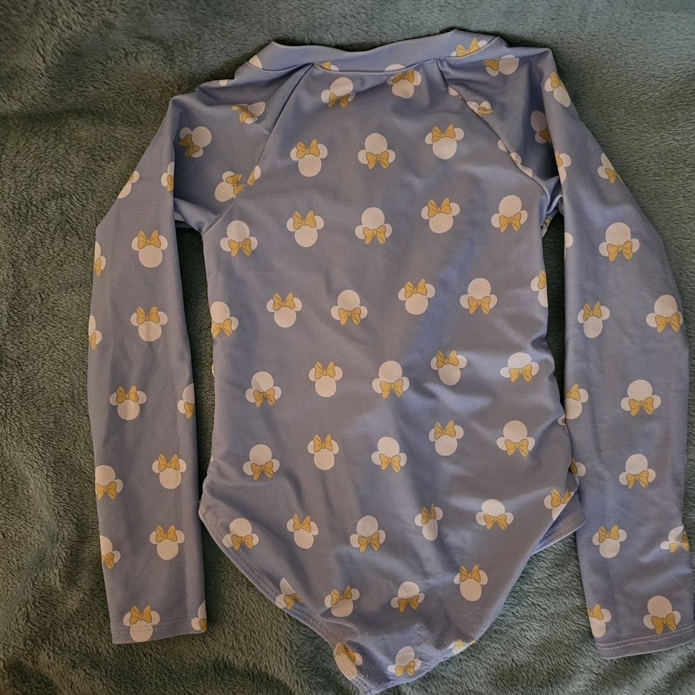 Disney Minnie Mouse Blue and Yellow Kids One Piece - Picture 4 of 6
